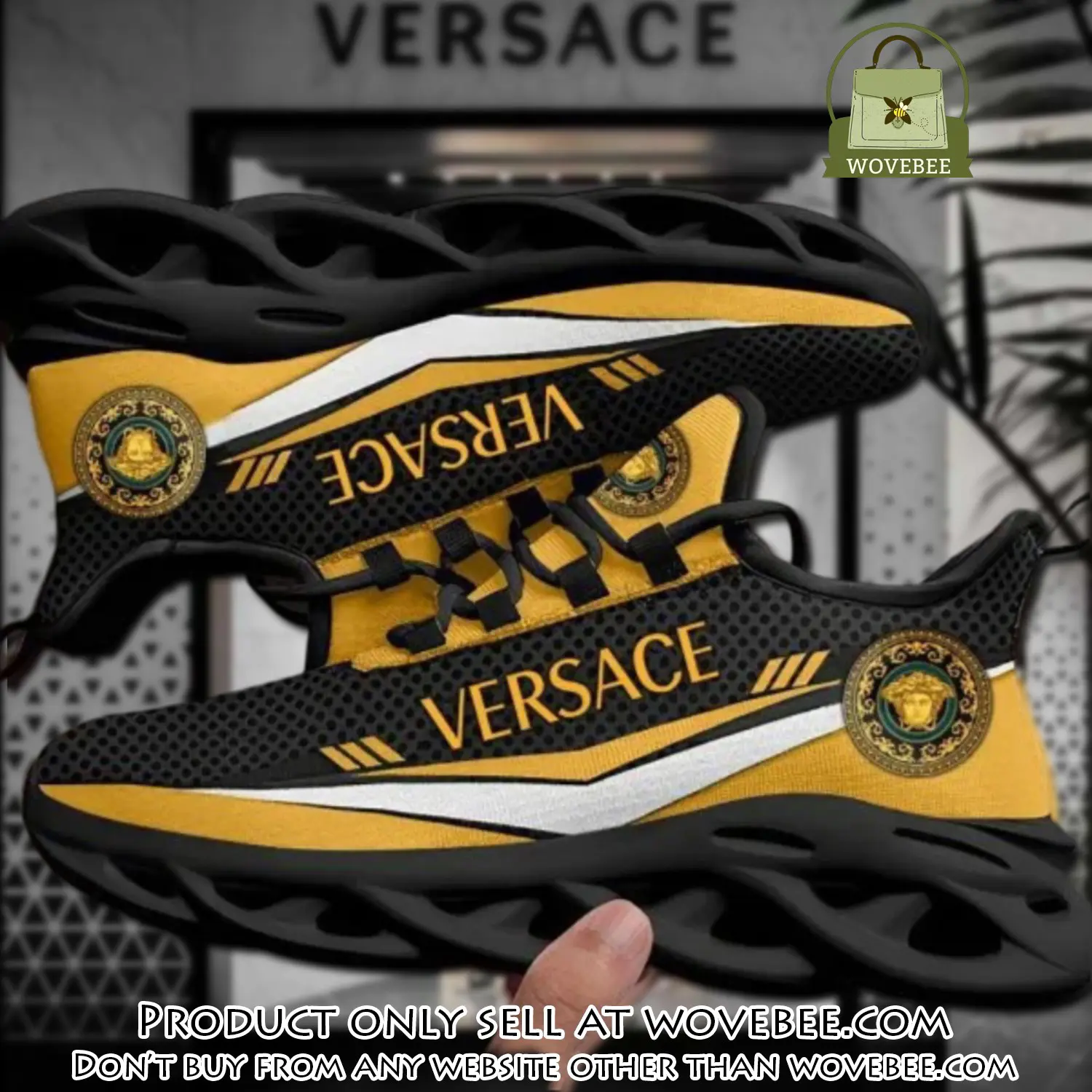 Versace medusa black premium max soul shoes luxury brand gifts for men women wvb5915648